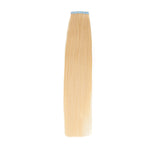 Tape in Hair Extensions Human Hair, Remy Tape in Hair Extensions 20inch  Tape in Human Hair 50g 20pcs  #60 L.BLONDE