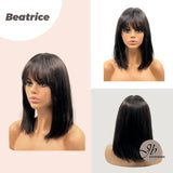 [PRE-ORDER]JBEXTENSION 12 Inches Natural Black Bob Cut Real Human Hair Wig BEATRICE